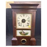 Mahogany Veneered Mantel Clock