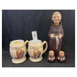 Hires Root Beer Mugs w/ Decanter Bottles & Shakers
