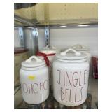 (4) Ceramic Canisters