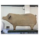 Wood Pig Silhouette