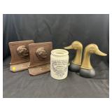 Bookends w/ Canister