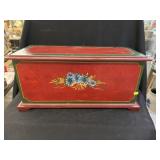 Paint-Decorated Miniature Blanket Chest