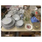 Chinaware, Pattern Glass and Tumblers