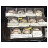 Grouping of Unauthenticated Autographed Baseballs