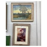 Oil on Board w/ Framed Print