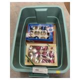 Christmas Ornaments w/ Storage Totes