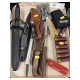 Knives w/ Shotgun Shells