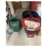 Mop Bucket w/ Sprinkling Can