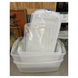 (3) Storage Totes w/ Lids