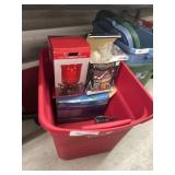 Storage Tote w/ Christmas Decor