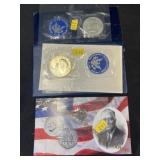 (2) Eisenhower $1 Coins w/ Roosevelt Dime