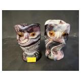 Slag Glass Owl Form