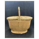 Vintage Wicker Woven Basket