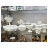 Large Assortment Milk Glass
