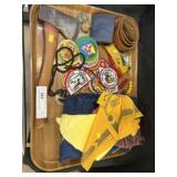 Boy Scout Hatchet w/ Patches & Collectibles