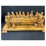 Carved Wood Last Supper