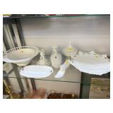 Grouping Vintage Milk Glass