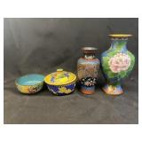 3 Pieces Cloisonne