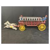 Cast Metal Fire Wagon