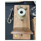 Oak Wall Phone