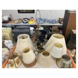 Assorted Lamps and Lamp Shades