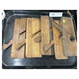 (5) Vintage Wooden Molding Planes