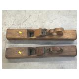 (2) Vintage Wooden Molding Planes