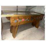 Softwood Bench w/ Framed Print