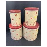 Grouping Tin Canisters