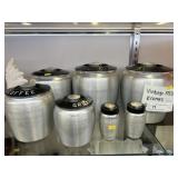 Mid-Century Aluminum Canister Set
