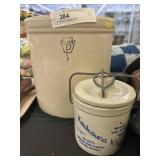 (2) Stoneware Storage Crocks