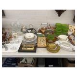 Vintage Telephone w/ Teapots, Chinaware & Shakers