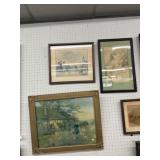 Framed Print w/ (2) Framed Certificates