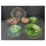 Assortment Depression Glass