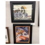 (2) Framed Levis Advertisements