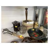 Vintage Kitchenware, Toleware & Bells