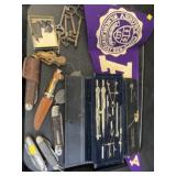 Pocket Knives w/ Pennant & Drafting Set