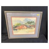Bernice B. Walker Framed Watercolor