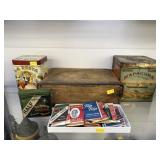 Tobacco Tins w/ Cigarette Paper