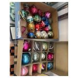 (2) Boxes of Vintage Mercury Glass Ornaments