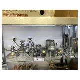 Assortment Pewter Serving Pieces