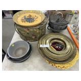 Hat Box, Cookware and Placemats