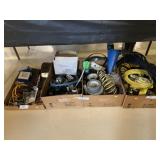 (4) Boxes of Ratchet Straps, Misc Hardware, Etc