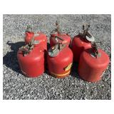 (6) 5gal Poly Fuel Cans
