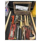 Hand Tools w/ Wooden Carrier