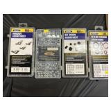 (4) Hardware Organizers w/ Contents