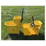 (2) Rubbermaid Mop Buckets