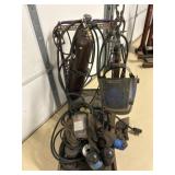 Weldng Cart w/ Bottle & Assorted Clamps