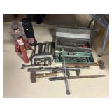 C-Clamps, Metal Toolbox, Jack Stands, Etc.