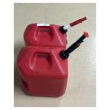 (4) 5gal Plastic Fuel Cans